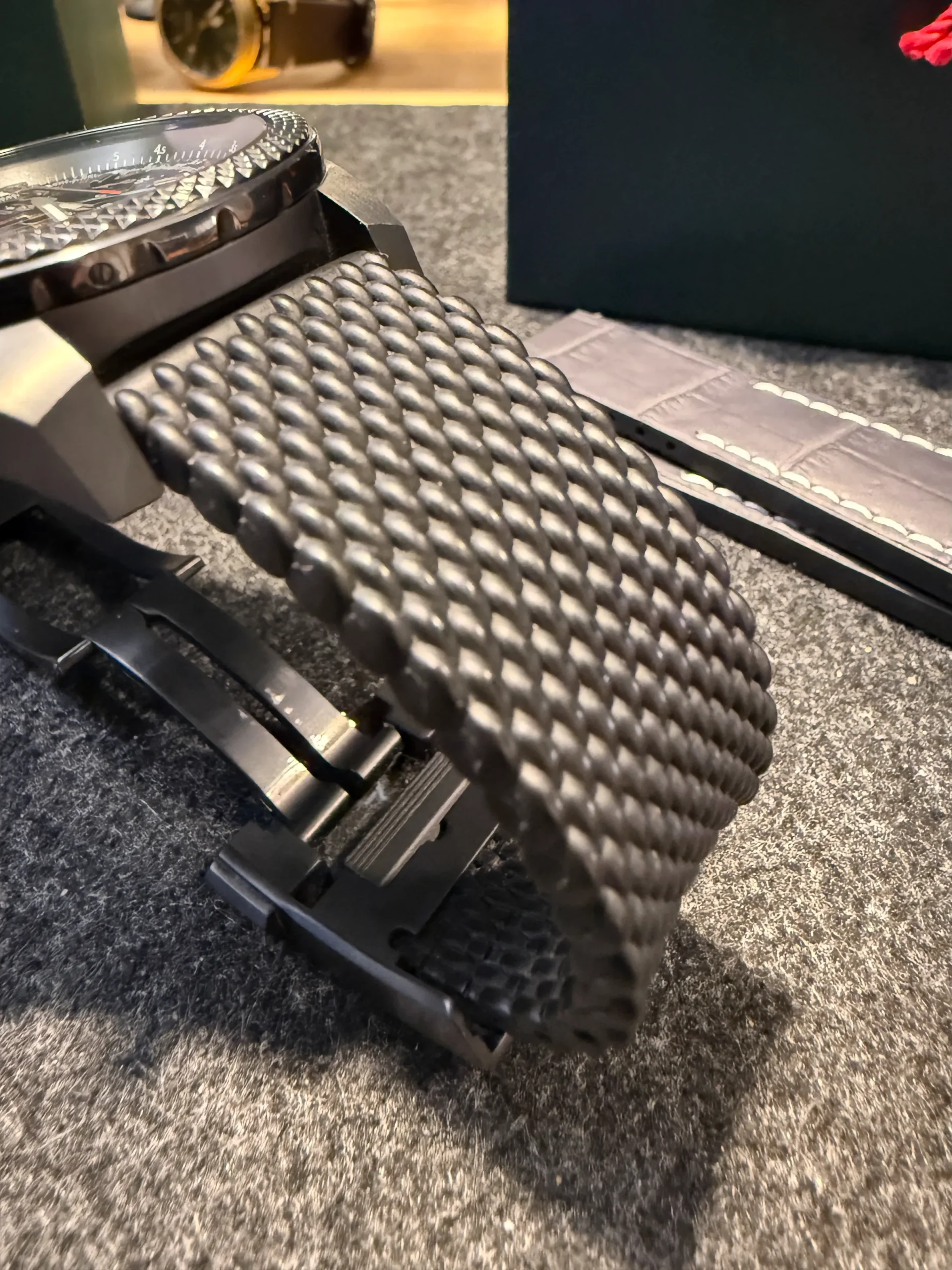 Breitling OEM Rubber mesh strap 279S