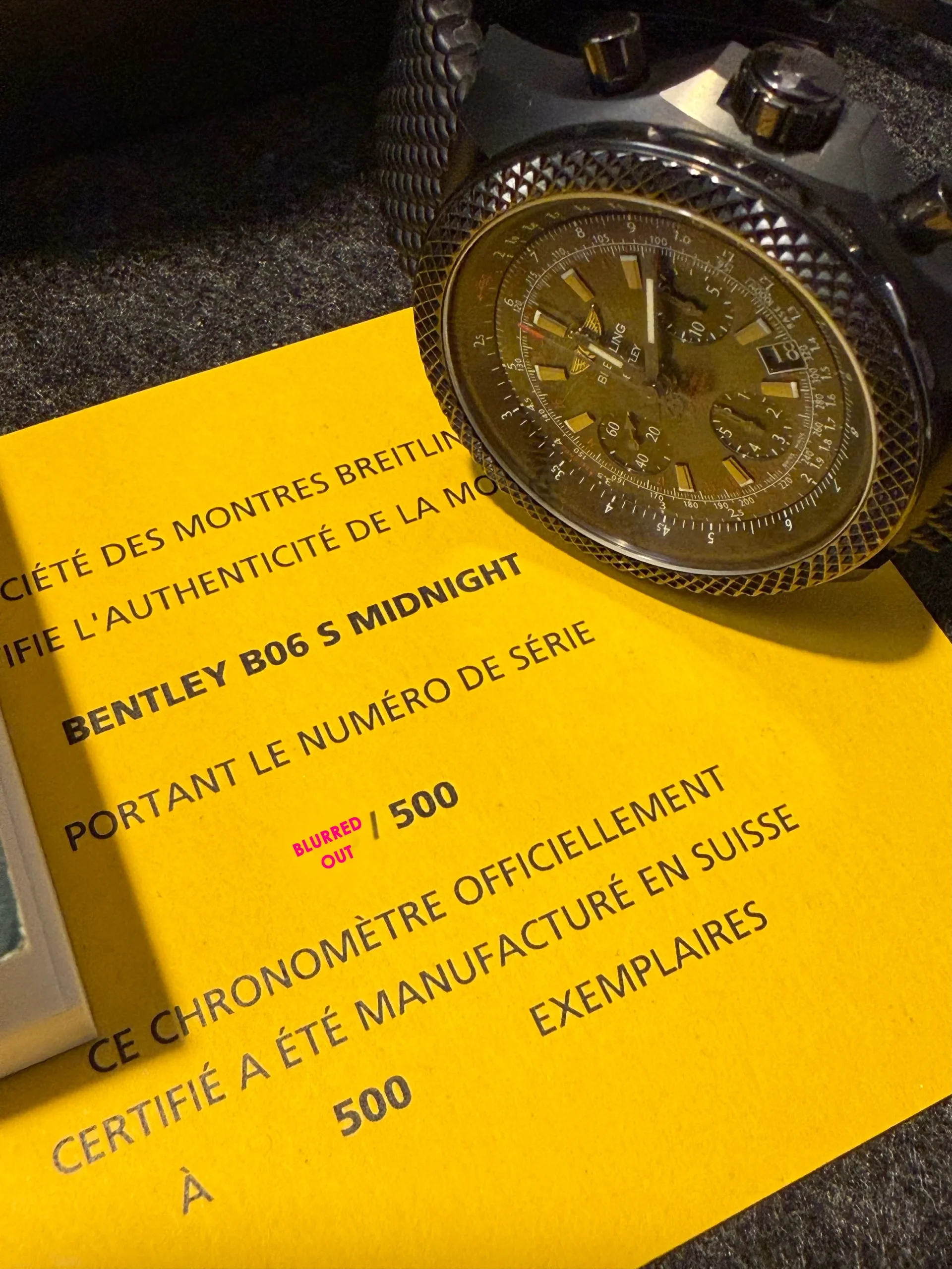 Breitling original documentation